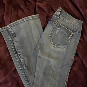 Distressed Miss Me Boot Cut Jeans